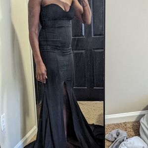 Black gown semi formal